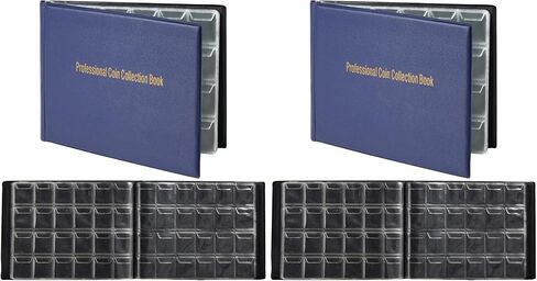240 Pocket Coin Holders for Collectors - Coin Collection Album for Pennies, Quarters, Rare Coins (Dark Blue) in Saudi Arabia