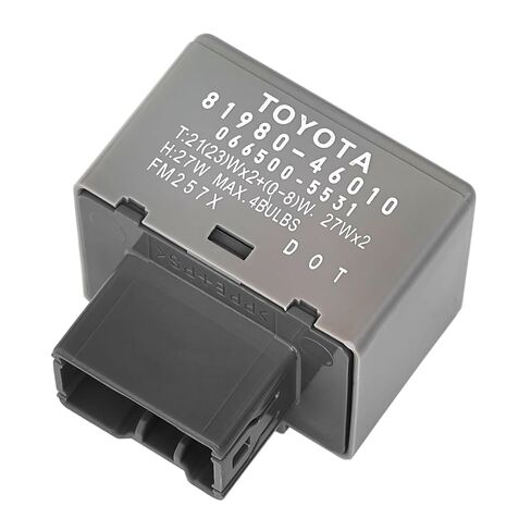 81980-46010 066500-5531 8Pins 12VDC Automotive LED Flasher Relay Assembly Fit for TYT Car SUV MPV Van Trucks Models Turn Signal & Hazard Warn Relay Compatible with 81980-50030 81980-53020 81980-02030 in Kuwait