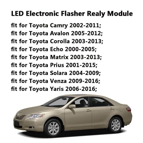 81980-46010 066500-5531 8Pins 12VDC Automotive LED Flasher Relay Assembly Fit for TYT Car SUV MPV Van Trucks Models Turn Signal & Hazard Warn Relay Compatible with 81980-50030 81980-53020 81980-02030 in Kuwait