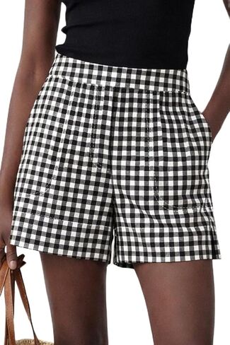 Micoson Linen Shorts for Women Casual Comfy Shorts Summer Trendy Mid Waisted Short with Pockets 2026 in Kuwait