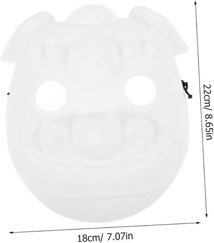 Unpainted Pig Mask for Crafting Safe PVC Material for Masquerade Halloween and Cosplay Events Create Memorable Moments Design in Saudi Arabia