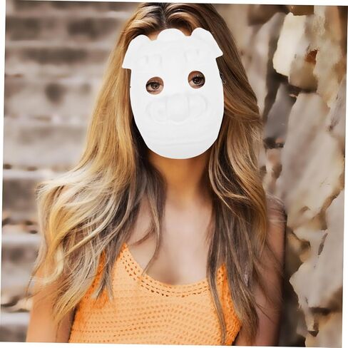 Unpainted Pig Mask for Crafting Safe PVC Material for Masquerade Halloween and Cosplay Events Create Memorable Moments Design in Saudi Arabia