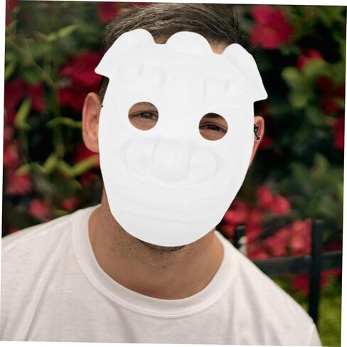 Unpainted Pig Mask for Crafting Safe PVC Material for Masquerade Halloween and Cosplay Events Create Memorable Moments Design in Saudi Arabia