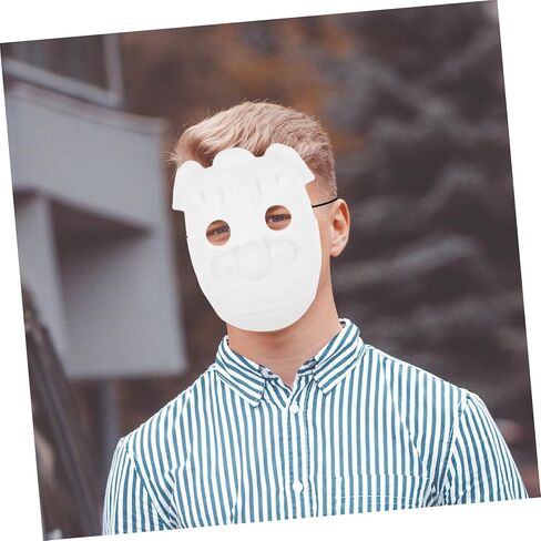 Unpainted Pig Mask for Crafting Safe PVC Material for Masquerade Halloween and Cosplay Events Create Memorable Moments Design in Saudi Arabia