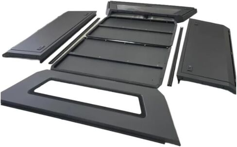 Aluminum Pickup Canopy Truck Topper Camper Hardtop with Tail Fin Compatible with GMC Canyon Sierra 1500 5.7ft 6.5ft in Kuwait