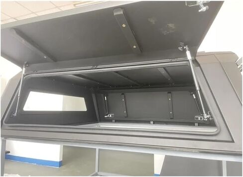 Aluminum Pickup Canopy Truck Topper Camper Hardtop with Tail Fin Compatible with GMC Canyon Sierra 1500 5.7ft 6.5ft in Kuwait