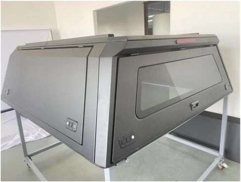 Aluminum Pickup Canopy Truck Topper Camper Hardtop with Tail Fin Compatible with GMC Canyon Sierra 1500 5.7ft 6.5ft in Kuwait