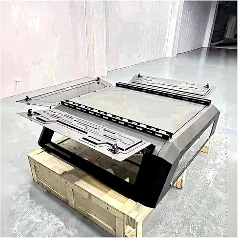 غطاء علوي لشاحنة بيك اب 4 × 4 للطرق الوعرة متوافق مع سيارة تشيفي سيلفرادو 1500 جي إم سي سييرا شديدة التحمل من الألومنيوم مقاومة للتسرب، مظلة علوية صلبة Hilux Vi in Kuwait