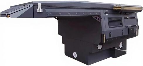 for Truck Bed Topper Aluminum Canopy Camper Compatible with F150 Hard Camper Shell Pickup Compatible with Toyata Tacoma Camper Trailer with Rack Compatible with Hilux in Kuwait