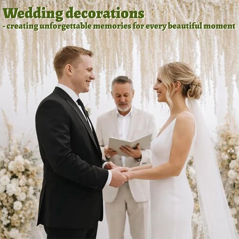 5 قطع من نبات القطيفة الأبيض الطبيعي المجفف، زهور الوستارية المجففة المعلقة مقاس 20-25 بوصة لقوس الزفاف، القطع المركزية، ديكور الحائط، حشو المزهرية، ديكور المنزل in Kuwait