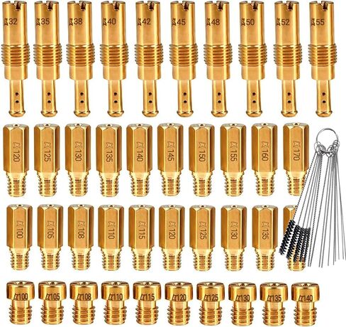 40 قطعة مجموعة نفاثة المكربن لـ Keihin PWK CVK PE OKO Carb KOSO Polini KO Jet Kit يستبدل SCL-2018090001-ZH-T-01 SCL-2018090003-ZH-T-01 SCL-2018090002-ZH-T-01 SCL-2018090002-ZH-T-02 in Kuwait