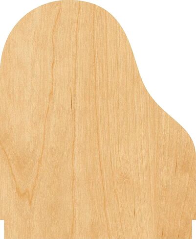 Grand Piano Laser Cut Out Wood Shape Craft Supply - 4 Inch in Saudi Arabia