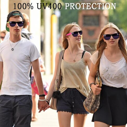 Bulk Sunglasses 64 Pack 16 Colors Neon Sunglasses with UV Protection for Party Favors,Party Toys, Great Gift，Goody Bag Favors，Beach Pool Birthday Party Supplies for Adults and Kids in Kuwait