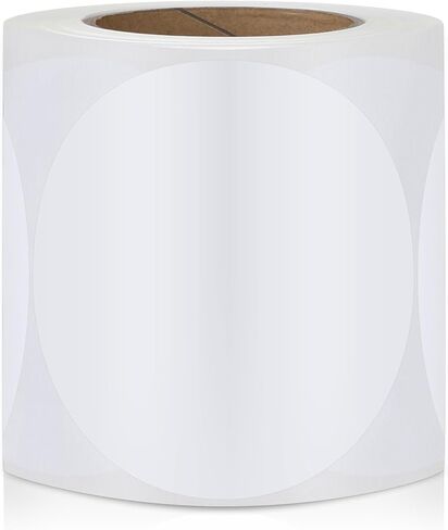 500 PCS Coding Labels for Organizing Inventory - 5 Inch Adhesive Round Circle Dots Stickers for Warehouse Office Home Organization (Black) in Kuwait