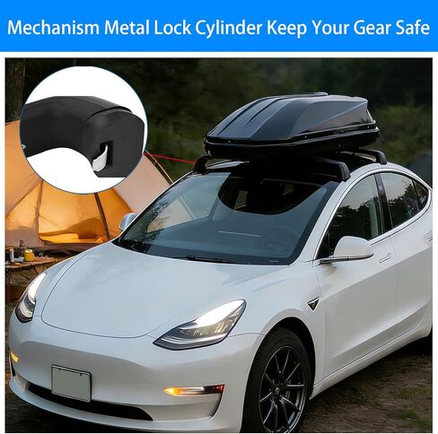2025-2026 Tesla Model y Juniper Roof Rack Cross Bars 2 قطعة مجموعة رف الأمتعة الثقيلة 550 رطل سعة نظام حامل البضائع على السطح لرف الكاياك رف الدراجة على السطح حامل الأمتعة جسم من الألومنيوم in Kuwait