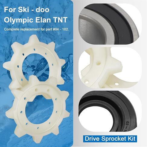 مجموعة ضرس محرك Ski-doo Olympic Elan TNT مع أختام محامل ومسامير وصواميل، ترقية بديلة للجزء #04-102 in Kuwait