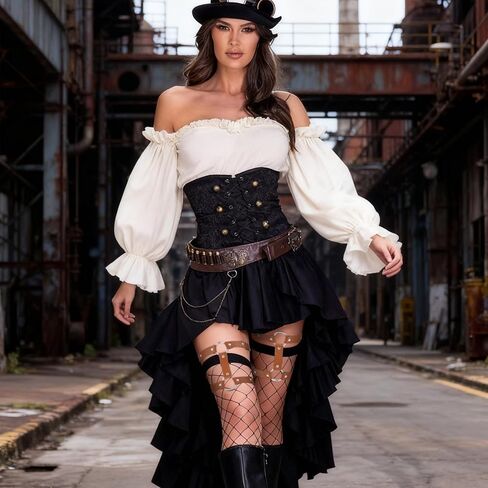 2 Rows Leather Leg Harness, Brown Leather Thigh Garters for Women Adjustable Garter Belt Elastic Thigh Ring Garter Punk Gothic Strap Body Chain Accessories Jewelry for Leg Women Gift in Saudi Arabia