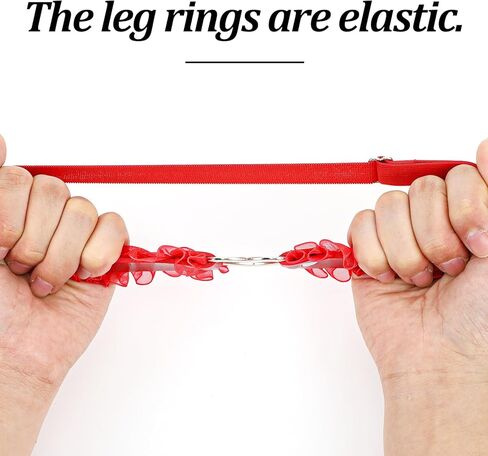2Pcs Lace Heart-Shaped Thigh Garter, Elastic Thigh Ring Garters Adjustable, Garters Gothic Punk Leg Ring Suspende for Cosplay Special Occasions, Red in Saudi Arabia