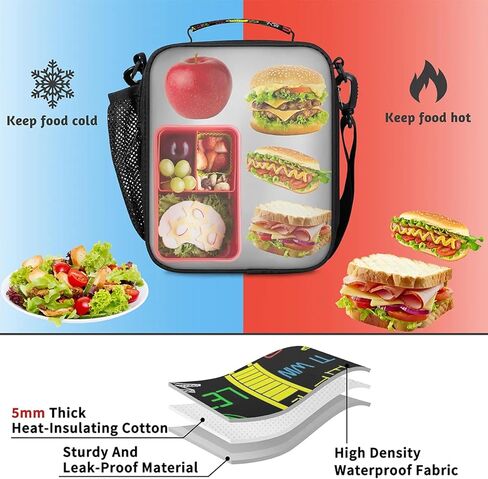 Lunch Box for Boys Girls - Reusable Insulated Lunch Bags for Kids - Gamer Gamepad Large Capacity Cooler Back to School Lunch Thermal Meal Tote Kit in Saudi Arabia