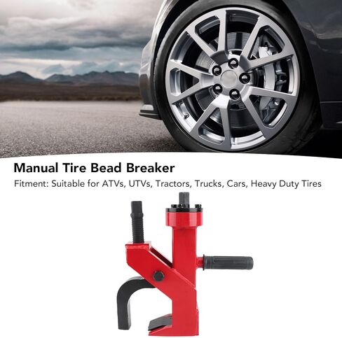 Srliya Manual Tire Bead Breaker, Effortless for Tires up to 42 Inches Lightweight Heavy Duty with Clamping Claw and Adjustable Screws, for Cars SUVs Trucks Tractors ATVs RVs in Saudi Arabia