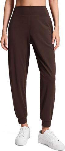 CRZ YOGA Butterluxe High Waisted Joggers for Women 28" - Casual Lounge Workout Yoga Pants with Pockets in Saudi Arabia