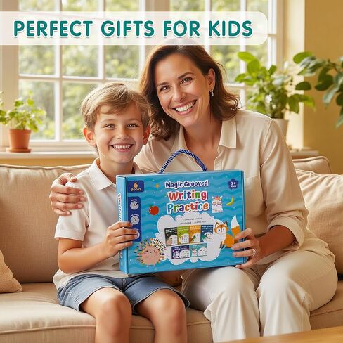 Magic Grooved Writing Practice, Tiny Thinkers Reusable Indented Handwriting Practice for Kids 3-5, Your Little Explorer Writing Tracetrek Workbooks Children Set Age 6-8 for Preschool & Kindergarten in Kuwait