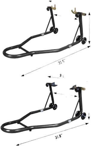 Rear Motorcycle Wheel Lift Stand 500Lbs Capacity Swingarm Spool Paddock Stand Compatible with Sport Bike in Kuwait