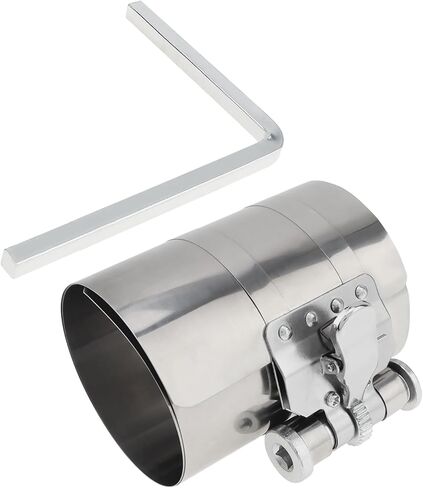4inch Car Engine Piston Ring Compressor Tool, Adjustable Sizes From 2 Inch To 7 Inch with Piston Installer Plier, Silvery 50mm - 175mm Piston Ring Installer Removal Kit in Saudi Arabia