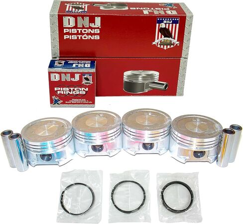 DNJ PRK104A مجموعة المكبس والحلقة لـ 1995-2002 ميتسوبيشي ميراج 1.5L L4 SOHC 12 فولت تستنشق بشكل طبيعي 4G15 in Kuwait