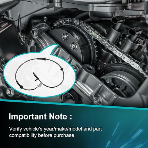 مستشعر سرعة العجلات ABS أمامي متوافق مع Nissan Rogue Select 2008 2009 2010 2011 2012 2013، X-Trail 2007-2013، Rogue Select 14، Renault Koleos 2009-2016 يسار يمين، يستبدل 47910JG000 479101DA1A in Kuwait