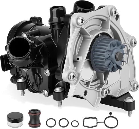 06L121111P Engine Water Pump Thermostat Assembly with Gaskets Compatible with VW Arteon Jetta Golf Passat GTI, Audi A3 A4 A5 Q3 S3 TT, 1.8L 2.0L L4, Replace # 06L121111F, 06L121111H, 06L121012L in Saudi Arabia