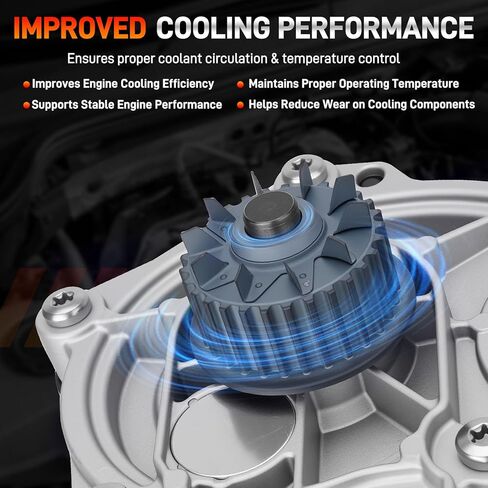 06L121111P Engine Water Pump Thermostat Assembly with Gaskets Compatible with VW Arteon Jetta Golf Passat GTI, Audi A3 A4 A5 Q3 S3 TT, 1.8L 2.0L L4, Replace # 06L121111F, 06L121111H, 06L121012L in Saudi Arabia