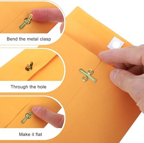 20 حزمة من مظاريف مانيلا مقاس 6 × 9 بوصة، مظاريف بمشبك أصفر مع مغلف مانيلا قابل للطباعة بختم صمغي للرسائل البريدية الآمنة والمستندات وبطاقات الدعوة in Kuwait