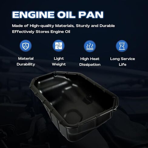 حوض زيت المحرك AUCERAMIC 264-410 متوافق مع عنصر Honda Accord Civic CR-V لعام 2002-2011 لعام 2002-2006 Acura RSX 2.0L 2.4L L4 يستبدل 11200RAAA00 in Kuwait