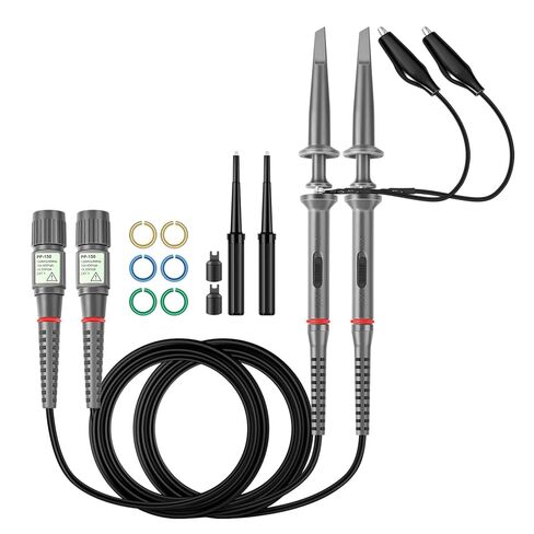 Hantek PP-150 2 قطعة X1/X10 100 ميجا هرتز راسم الذبذبات نطاق كليب مجسات مع مجموعة ملحقات مجانية حزمة ل HP Tektronix هيتاشي 200 فولت-600 فولت in Saudi Arabia