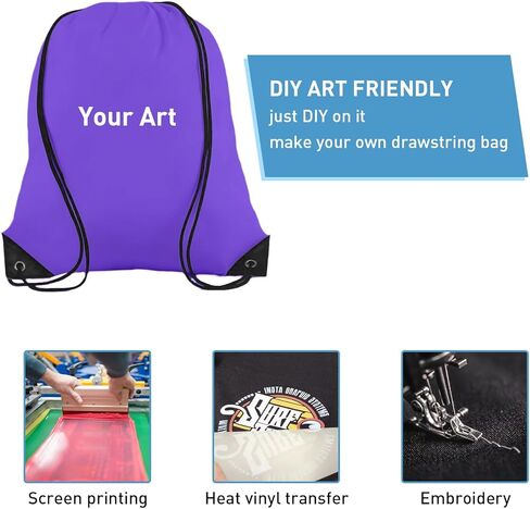 20 Pcs Drawstring Backpacks,Drawstring Bags Cinch Bag,Draw String Backpacks Bulk,Draw String Bag for Women Men Sports Gym Traveling(10 Colors) in Saudi Arabia