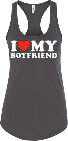 I Heart My Boyfriend Funny Womens Tank Top in Saudi Arabia