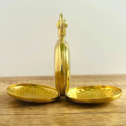 VIGOROSO Mechanical Pocket Watches for Men with Chain Tourbillon Vintage Men's Pocket Watch for Women Wind Up Gold Pocketwatch Arabic Wedding Christmas Birthday Gifts for Men Women in Saudi Arabia