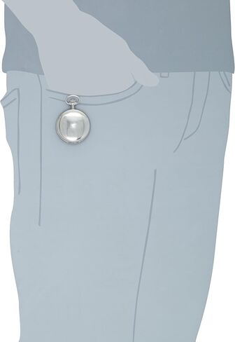 Charles-Hubert, Paris 3917 Premium Collection Stainless Steel Mechanical Pocket Watch in Saudi Arabia