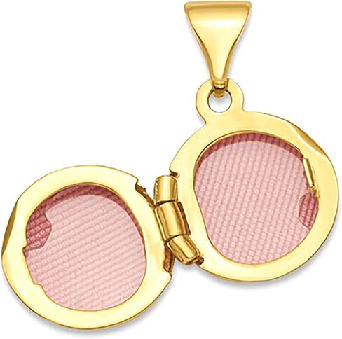 Jewelry Affairs 14k Yellow Gold Polished Domed 10mm Round Locket in Saudi Arabia