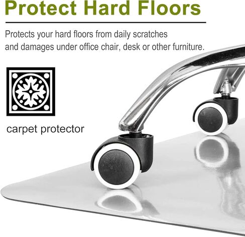 Transparent Waterproof Carpet Protector Mat, Clear Vinyl Plastic Hardwood Floor Protector, 24-144 inch Long(10" x 10") in Saudi Arabia