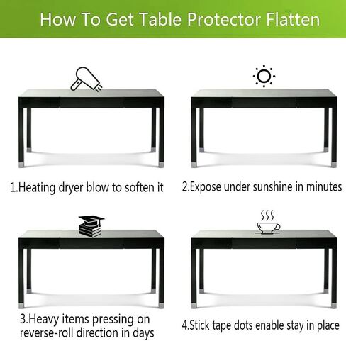 Transparent Waterproof Carpet Protector Mat, Clear Vinyl Plastic Hardwood Floor Protector, 24-144 inch Long(10" x 10") in Saudi Arabia
