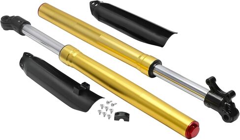 نظام تعليق شوكة أمامي مقلوب 580 مم 22.8 بوصة - صدمات 39/42 مم لدراجات الحفرة 70cc-125cc - يناسب CRF50، XR50، SDG، SSR، Apollo، Taotao، Coolster، Razor، محور 12 مم in Kuwait