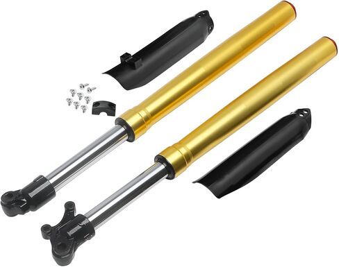 نظام تعليق شوكة أمامي مقلوب 580 مم 22.8 بوصة - صدمات 39/42 مم لدراجات الحفرة 70cc-125cc - يناسب CRF50، XR50، SDG، SSR، Apollo، Taotao، Coolster، Razor، محور 12 مم in Kuwait