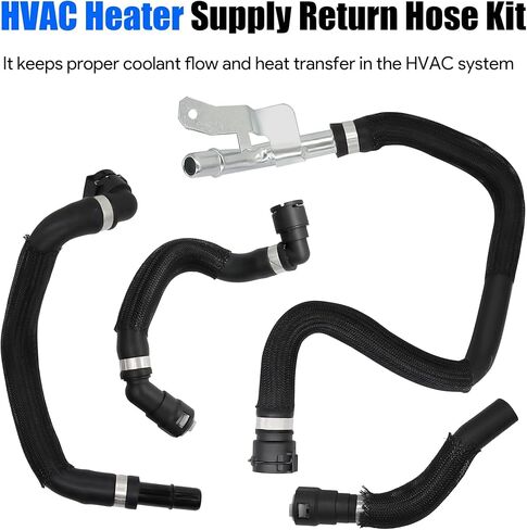 طقم خرطوم إرجاع إمداد سخان HVAC متوافق مع Cherokee 2014-2018 لكرايسلر 200 2015-2017 استبدال 68199254AB 68199254AA 68104972AA 52014624AA 68192082AA 52014627AB in Kuwait