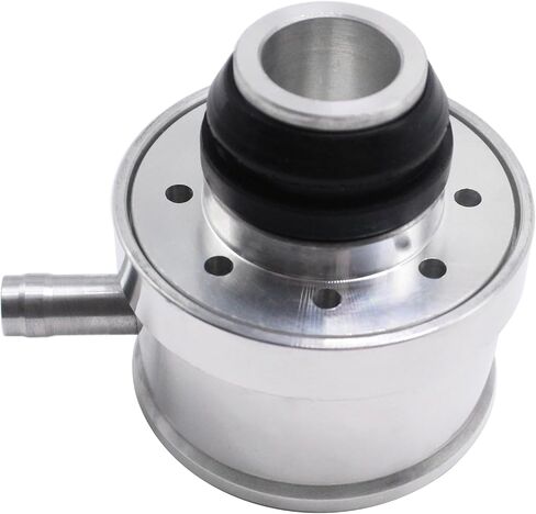 Polished Aluminum Push-in Breather w/PVC Tube - Ball Milled w/ 1" Neck Fits for Chevy Ford 350 SBC BBC in Saudi Arabia