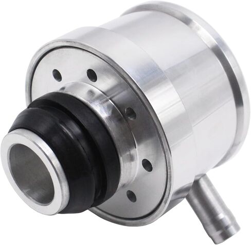Polished Aluminum Push-in Breather w/PVC Tube - Ball Milled w/ 1" Neck Fits for Chevy Ford 350 SBC BBC in Saudi Arabia
