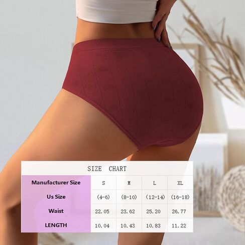 Women Seamless Hipster Underwear 6 Pack,Seamless Breathable Ladies Panties, No Show Panties Full Coverage Stretch Briefs in Saudi Arabia