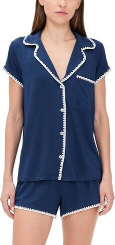 Eberjey Women's The Frida Whip Stitch Short Pajama Set in Saudi Arabia