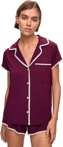 Eberjey Women's The Frida Whip Stitch Short Pajama Set in Saudi Arabia